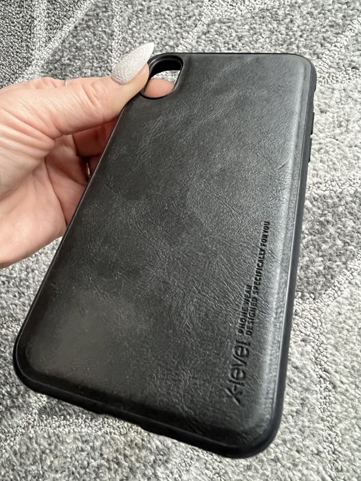 Obudowa do Iphone XS skóra kolor czarny