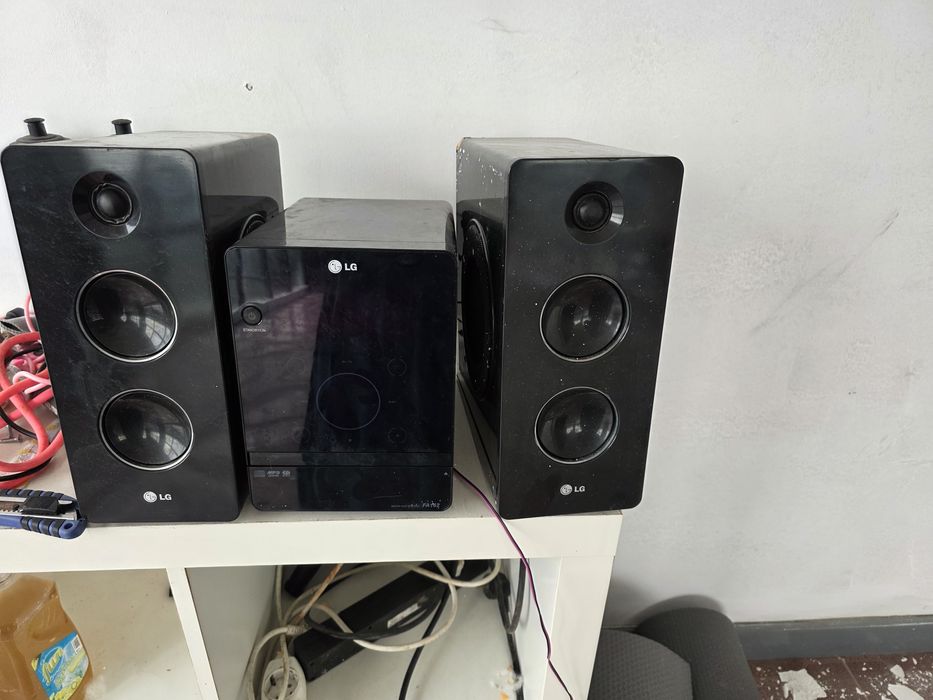 Aparelhagem LG a funcionar