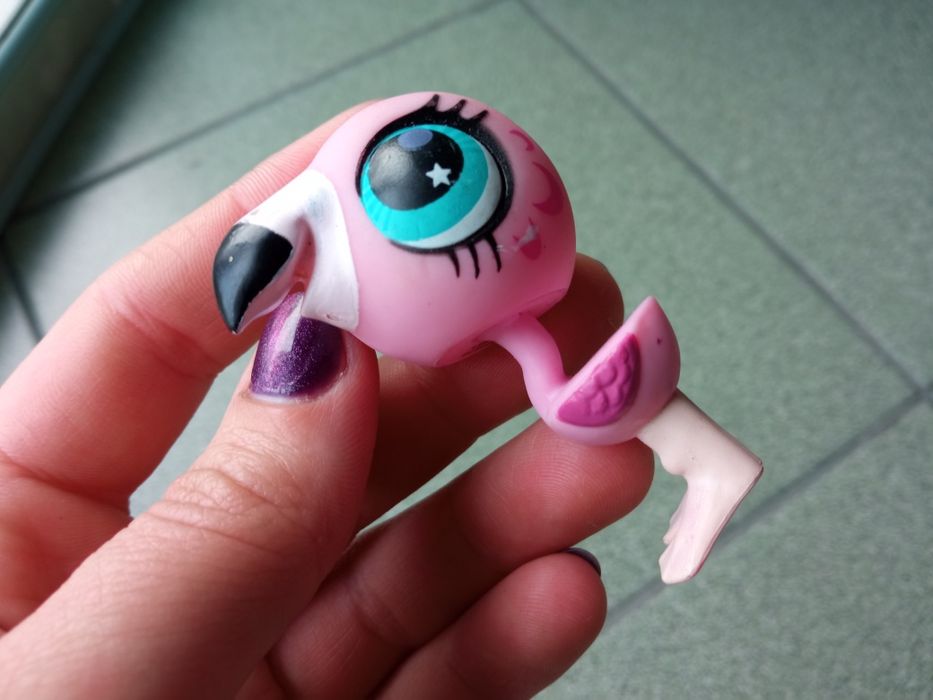 Игрушка фигурка Littlest Pet Shop фламинго LPS Hasbro