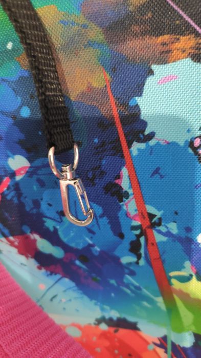 Torebka usta kobiety shopper bag abstrakcja XXL