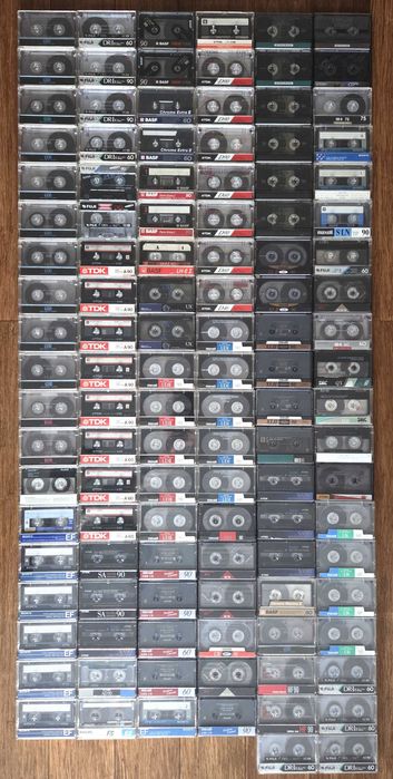 Zestaw kaset magnetofonowych 116 szt.