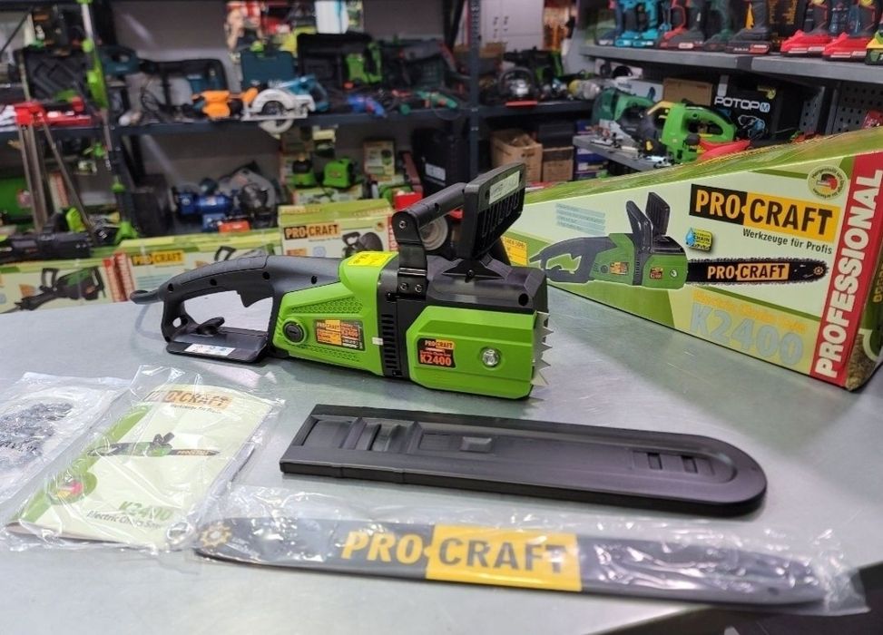 Пила Цепная ProCraft K2400 Плавный пуск 405мм Шина Электропила Медная