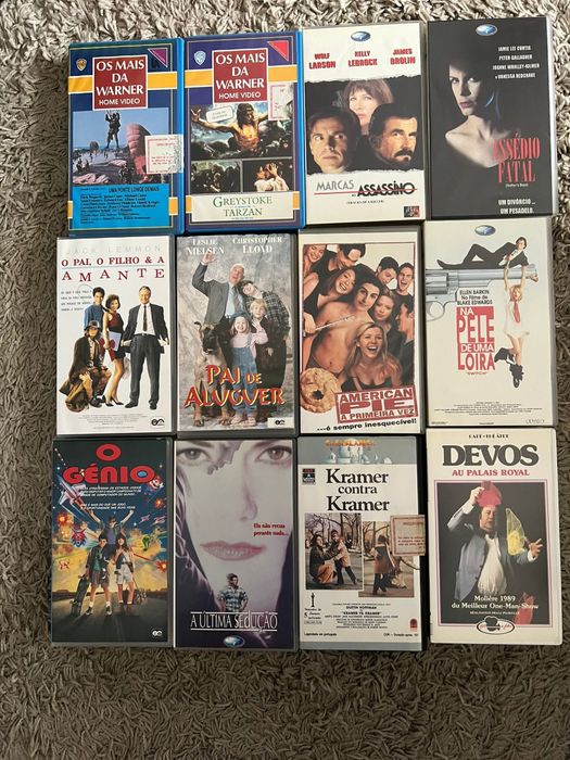 Cassetes VHS filmes variados
