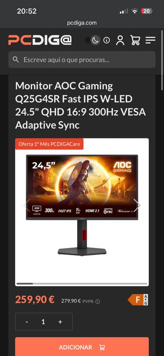 Monitor Aoc Q25G4SR