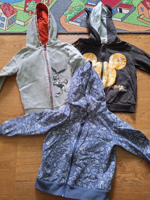 Zestaw bluz na zamek 98 bluza dresowa