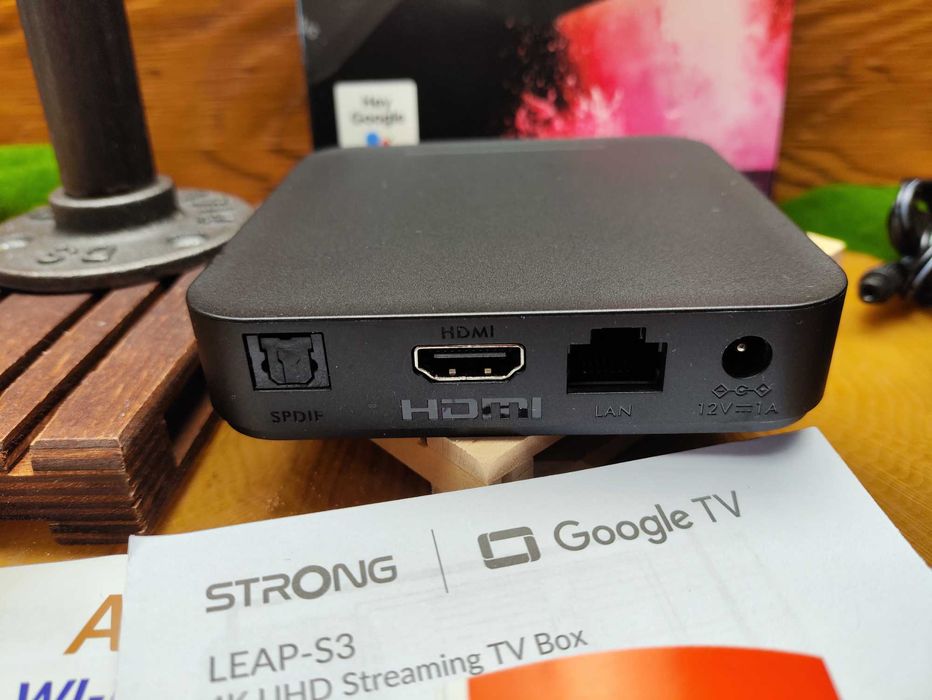 Smart TV Box Strong LEAP S3 Google TV 4K HDR10+ GeForce Now LAN S/PDIF