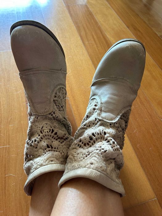 Botas de renda de marca Bunker