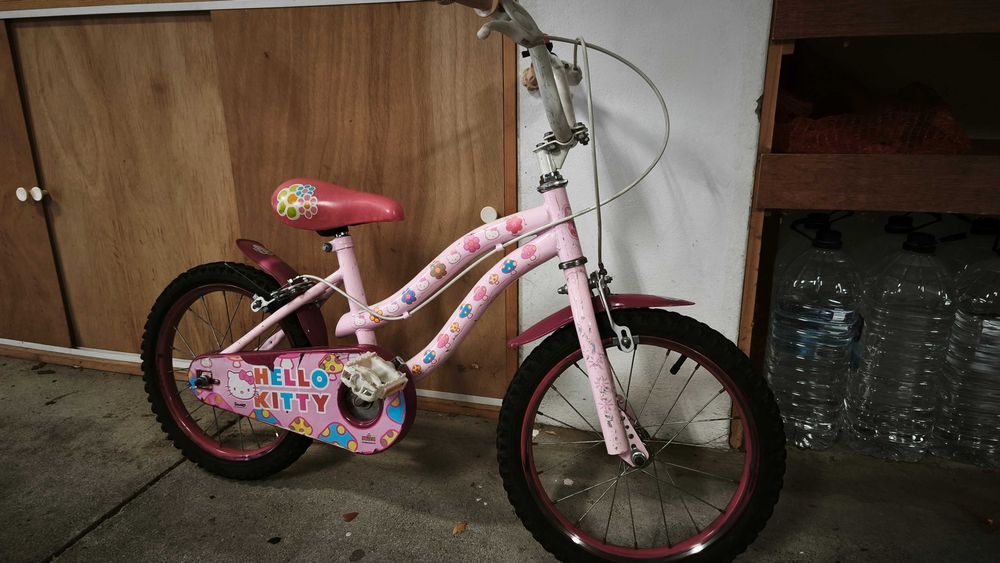 Bicicleta criança menina Hello Kitty