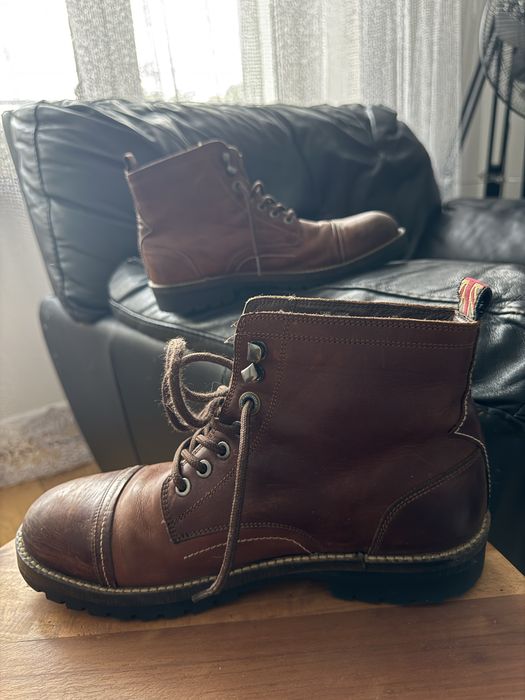 Pepe Jeans ICON BOOT CLEAN Leather Boots DK MOKA r. 42 z pudełkiem