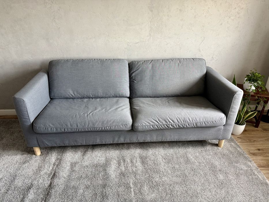 Sofa ikea parup 3 osobowa szara