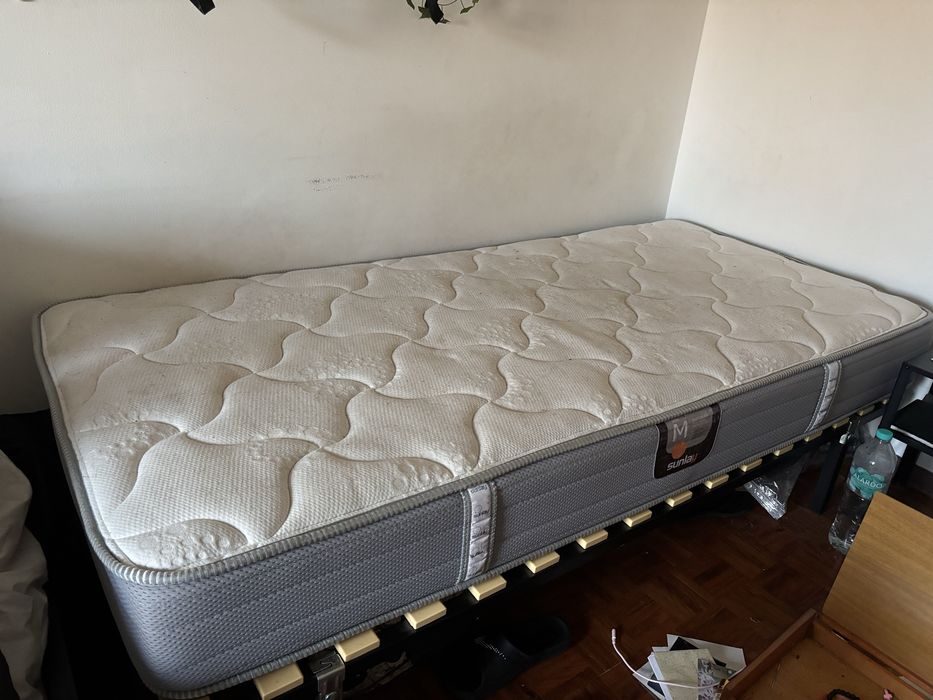 cama solteiro c/colchao