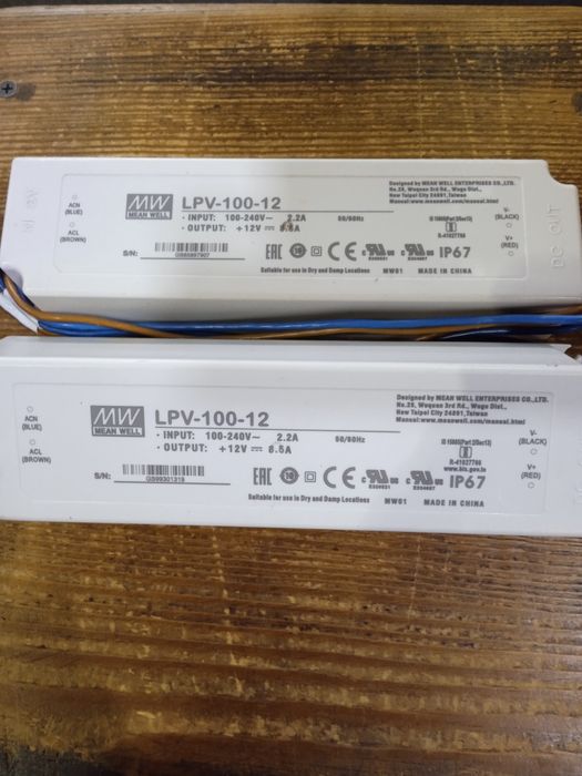 MEAN WELL LPV-100-12. 12в 100вт 8,5а