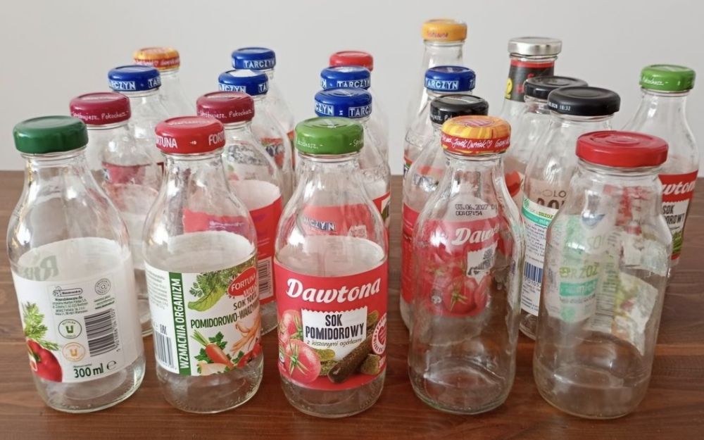 Sprzedam butelki po sokach