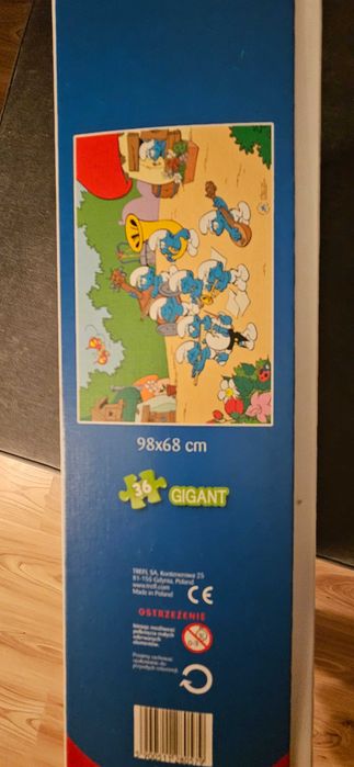 Puzzle gigant 36 elemntów Smerfy trefl