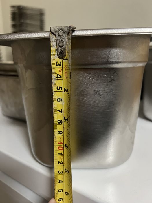 RECIPIENTES/ CUBAS GASTRONORM EM INOX – VÁRIOS TAMANHOS