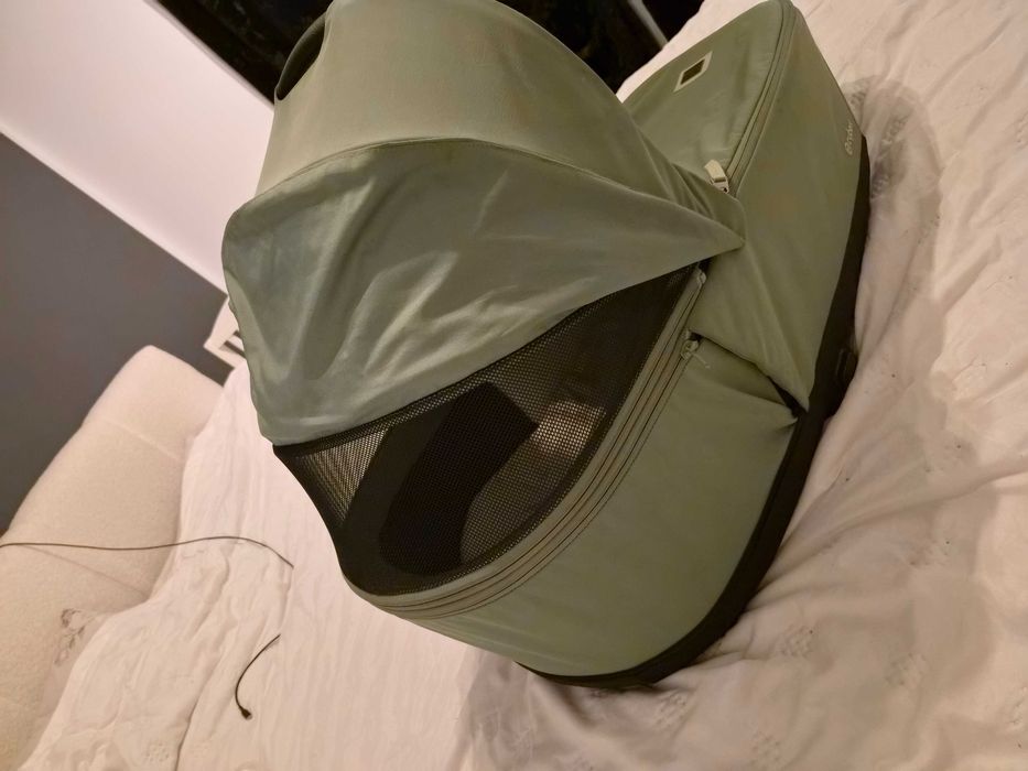 JAK NOWA Gondola do wózka Cybex Priam 4.0 Leaf Green / Dark Green