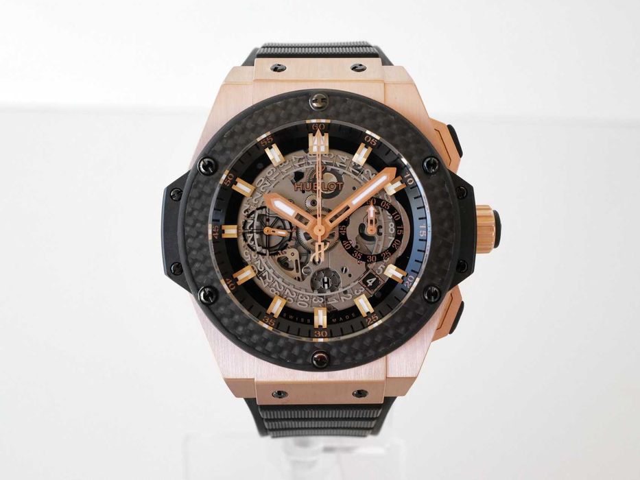 King Power Unico Chronograph 18K Rose King Gold Carbon 48