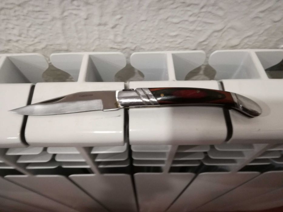 Canivete de Coleção Usado Tipo Laguiole - Cabo Madeira e Metal