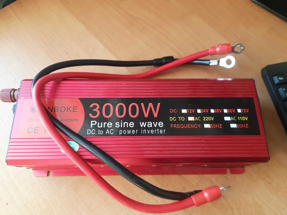 классный мощный инвертор на 3000 вт