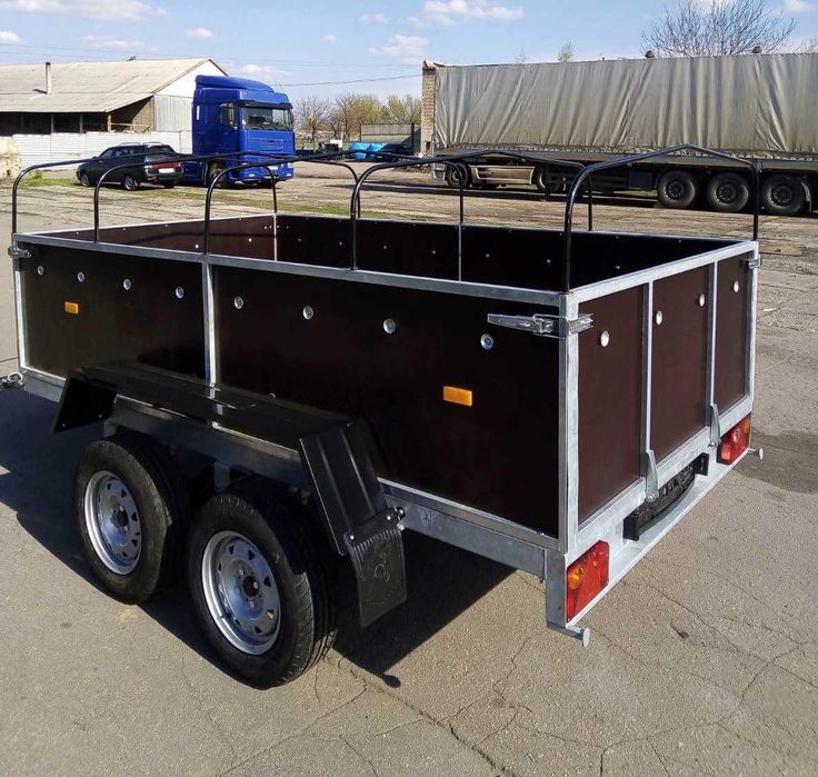 Одноосный Оцинкованный легковой Прицеп Кремень+ КРД 105  2500*1300