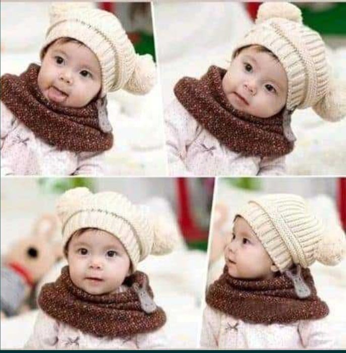 Шапка на голову детская с "ушками", теплая