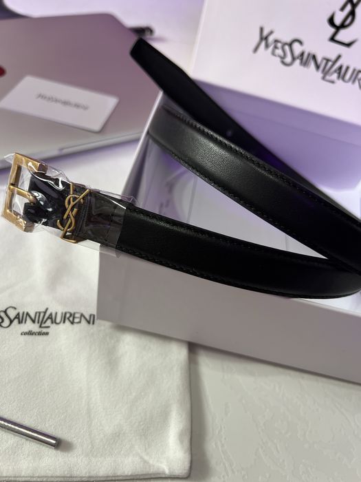 Ремень/пояс YSL Yves Saint Laurent Belt Gold 2.0 Ив Сен Лоран премиум