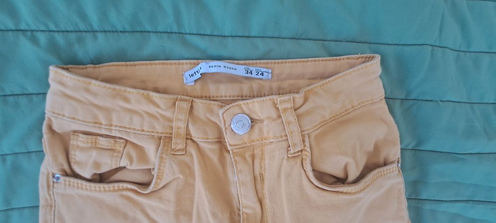 Calças/Leggings amarelo mostarda tam 34