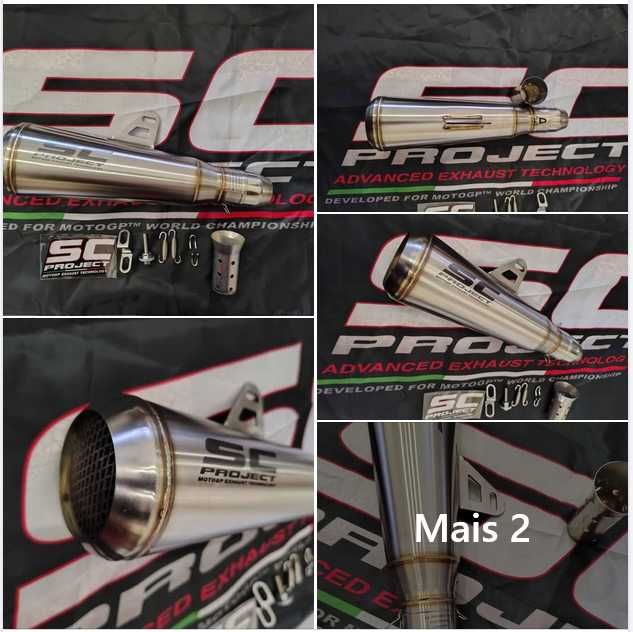 ponteiras de escape SCproject -Replicas moto GP-varios modelos e cores