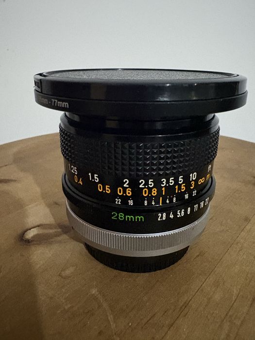 обʼєктив canon FD. 28мм, f2.8