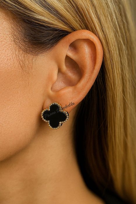 Kolczyki czarne złoto | premium | quiet luxury