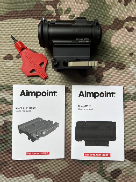 Приціл Aimpoint® CompM5™ з точкою 2 МОА швидкозміний Оригінал Швеція‼️