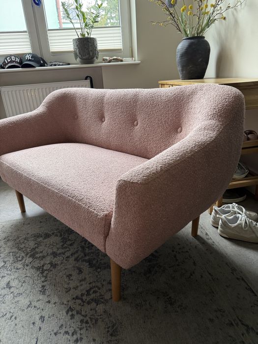 Sofa skandynawska 140x70cm  tkanina boucle