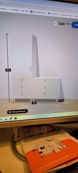 IKEA plasta komoda oraz szafa