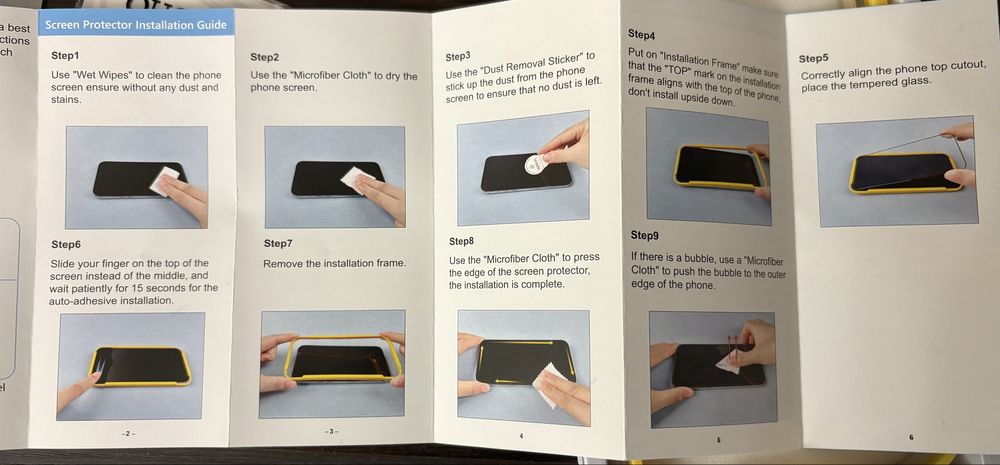 захисне скло 3+3 для екрана та камери QHOHQ для iPhone 16