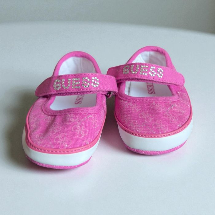 Guess – różowe balerinki dziecięce r. 18