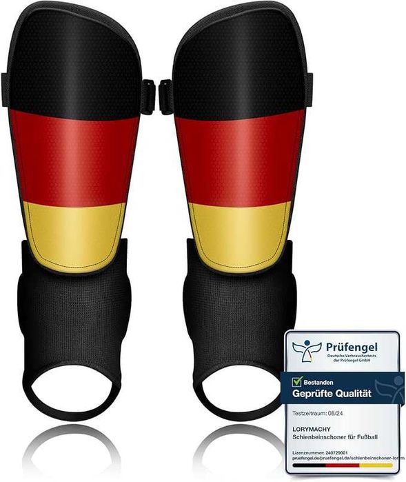Ochraniacze dla dzieci do piłki nożnej z Flagą Niemiec.