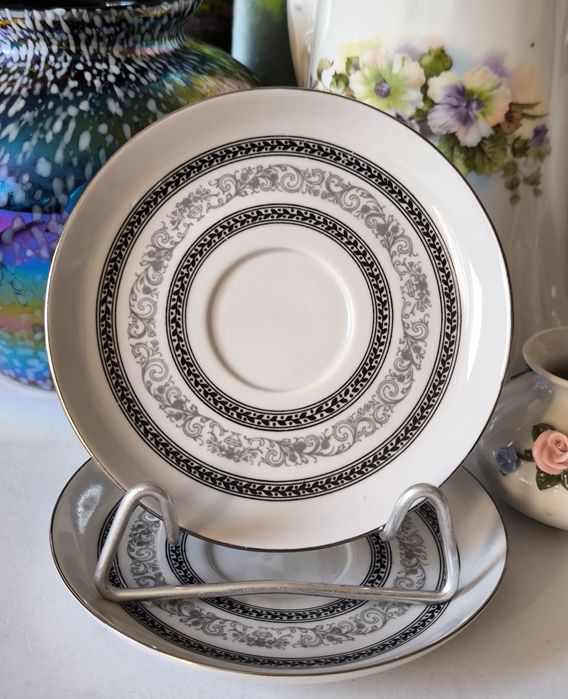 Spodki Chodzież 2 sztuki piękna stara porcelana