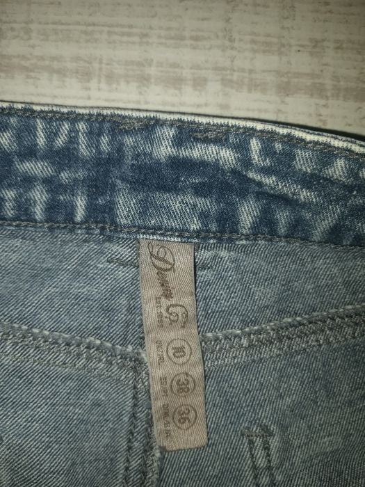 Spodenki szorty krótkie jeans 38 M lato przetarcia