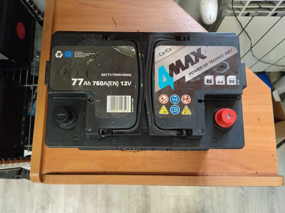 Akumulator 4MAX 77Ah 760A (EN) - 12V