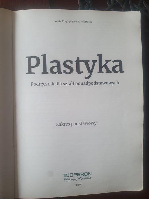 Podręcznik do Plastyki do LO i Technikum