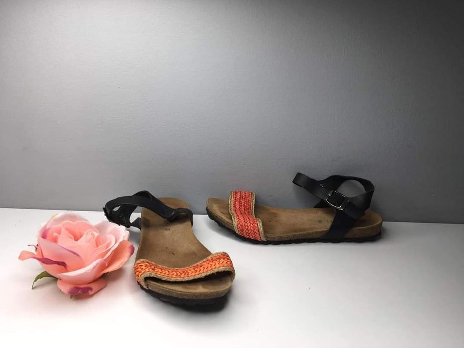 Sandaly skorzane peckott Rozmiar 39