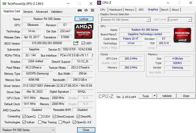 Porządna karta graficzna ATI Radeon RX 580 4gb Sapphire Nitro