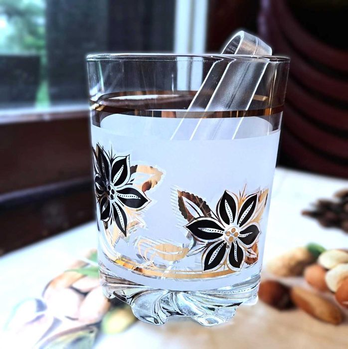 Pojemnik na lód - szkło DeValBor Italy - Vintage.