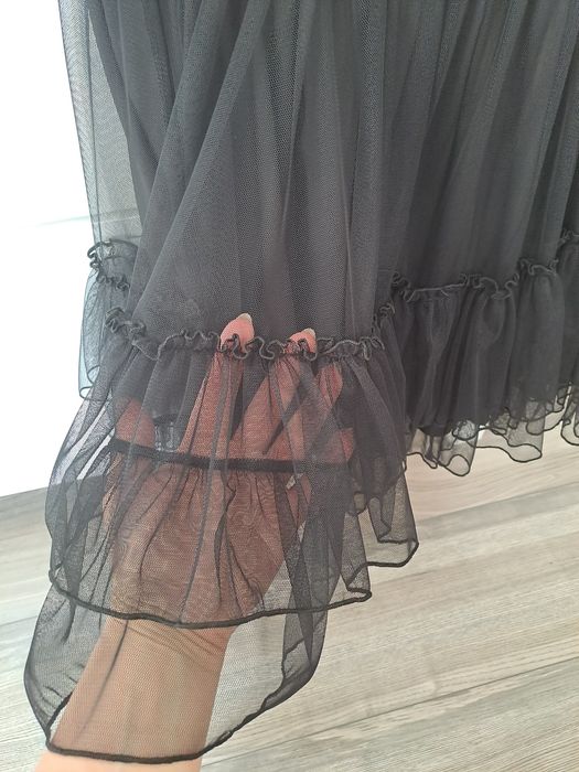 Czarna spódniczka spódnica tiulowa mini bocca