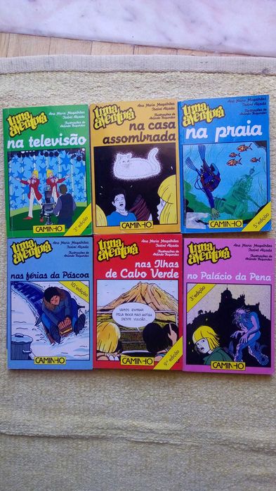 6 Livros da coleção Uma Aventura