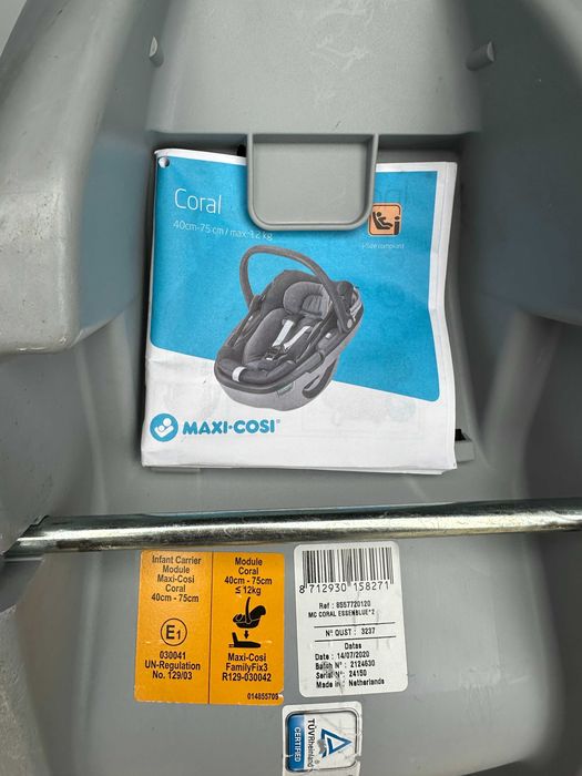 Fotelik samochodowy Maxi-Cosi Coral + baza Familyfix 3 + adaptery do wózka