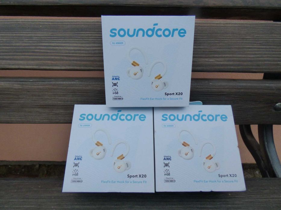 Електрошрот Bluetooth гарнітура Anker SoundCore Sport X20 White оригін