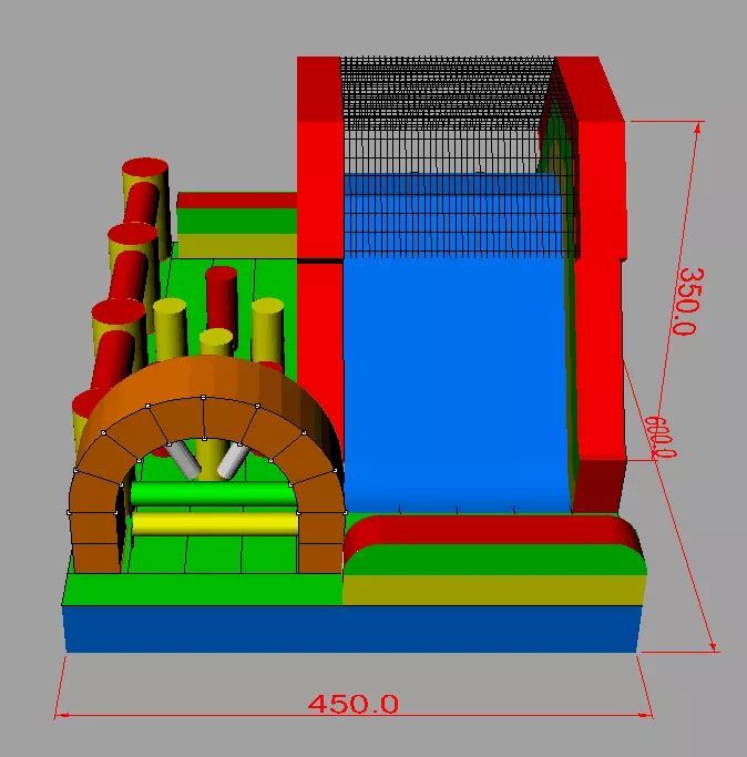 Insuflável Pista obstáculos (Novo)