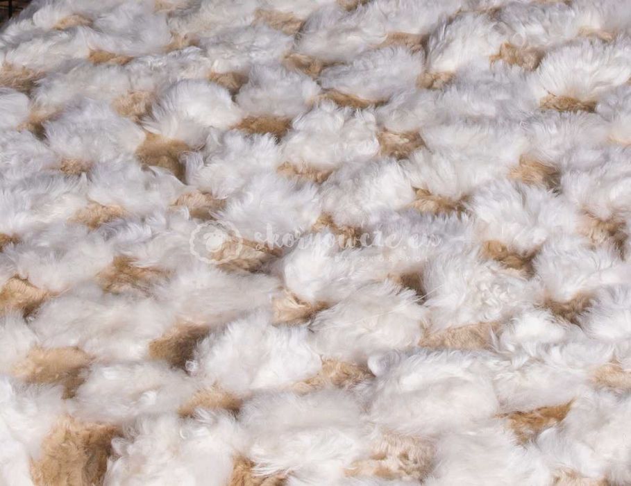 Narzuta ze skóry owczej strzyżonej island 160x200 #benio złoty