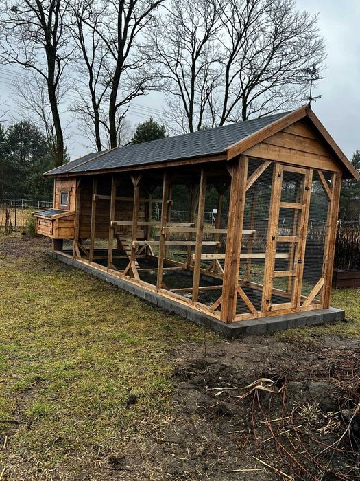 Kurnik dla kur 200x150x210h + woliera 200x500 od PRODUCENTA!!!